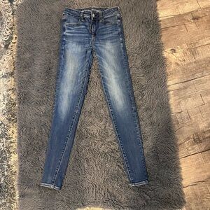 American Eagle Outfitters Dark Blue Skinny Jeans